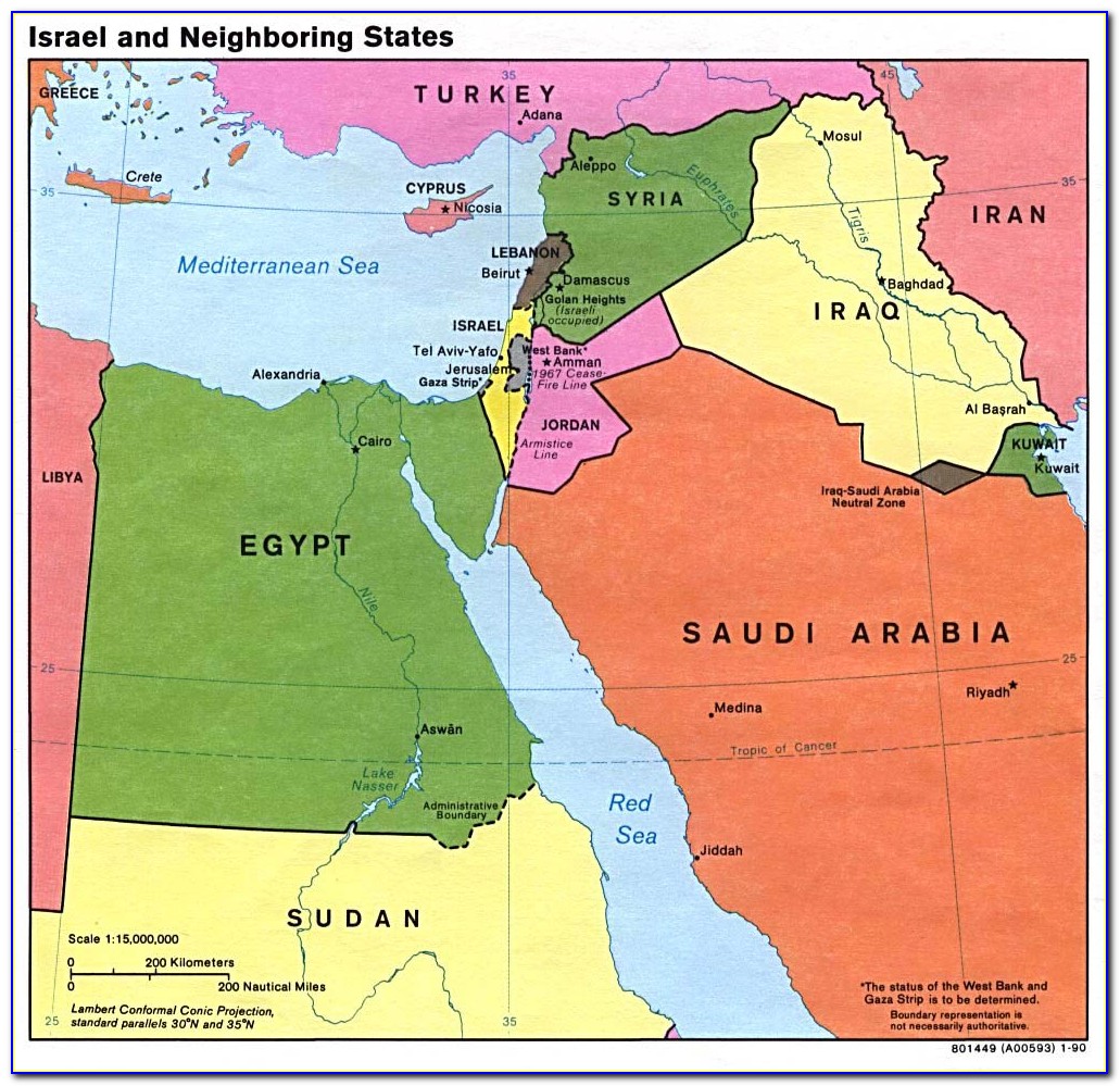 Where Is Israel Located On The Map