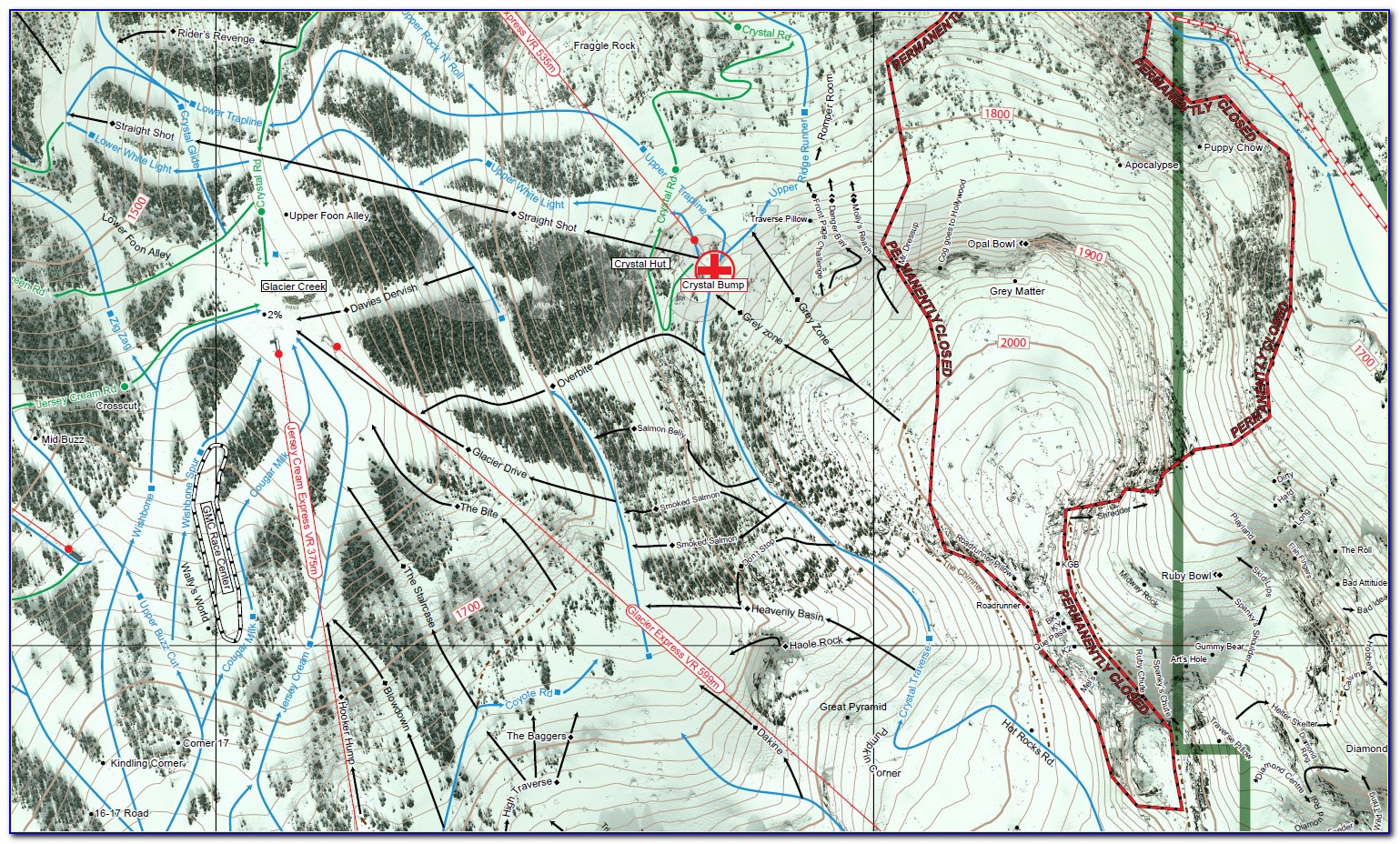 Whistler Blackcomb Map Of Village