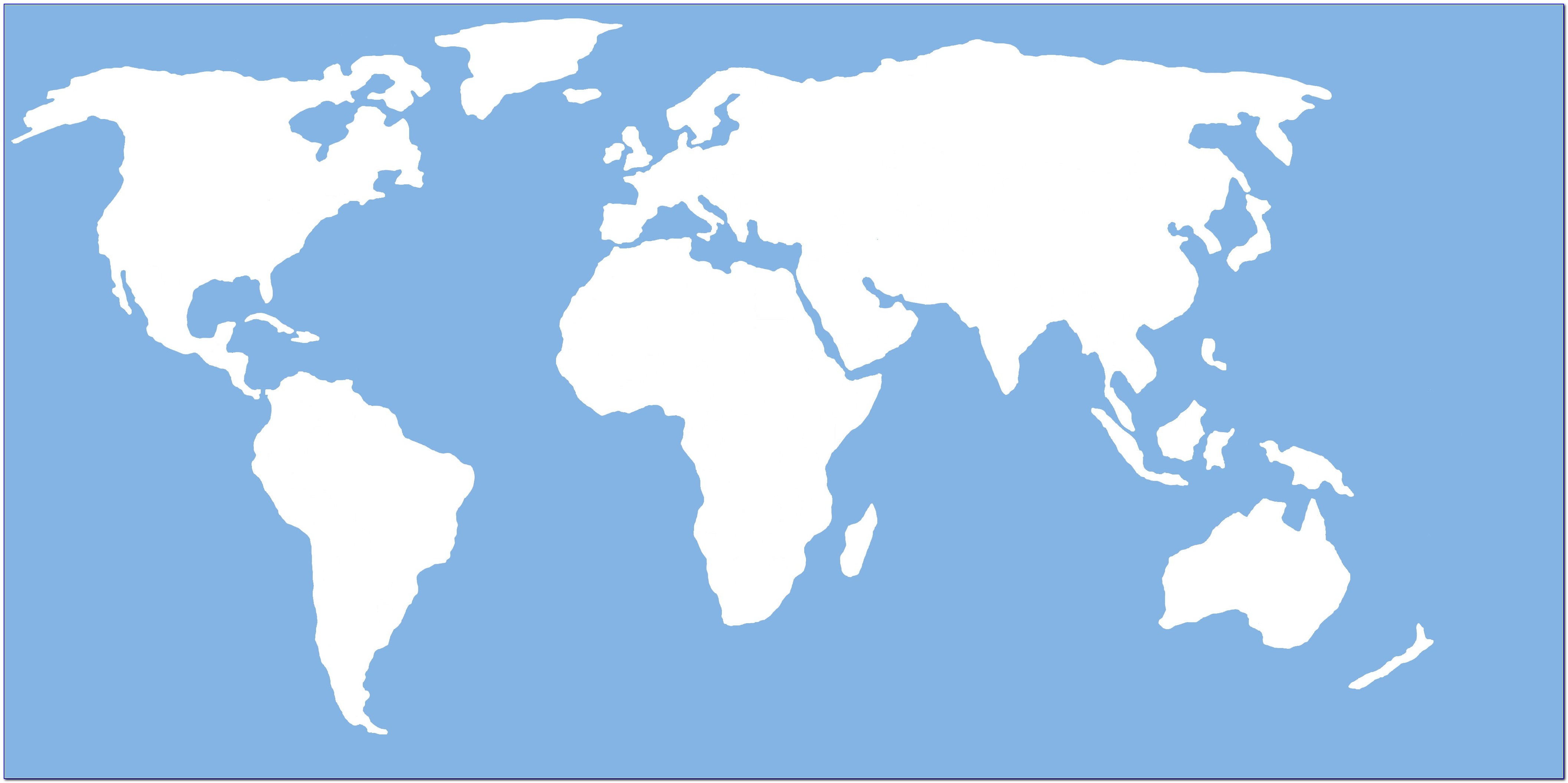 World Map Basic Outline