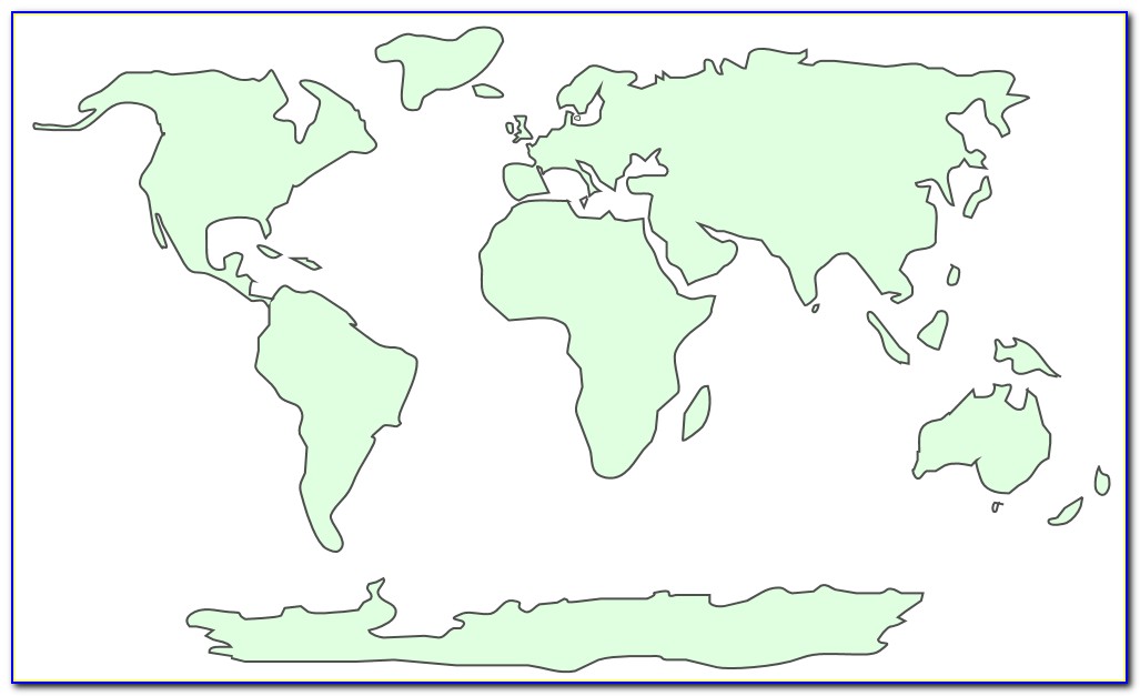 World Map Outline Simple