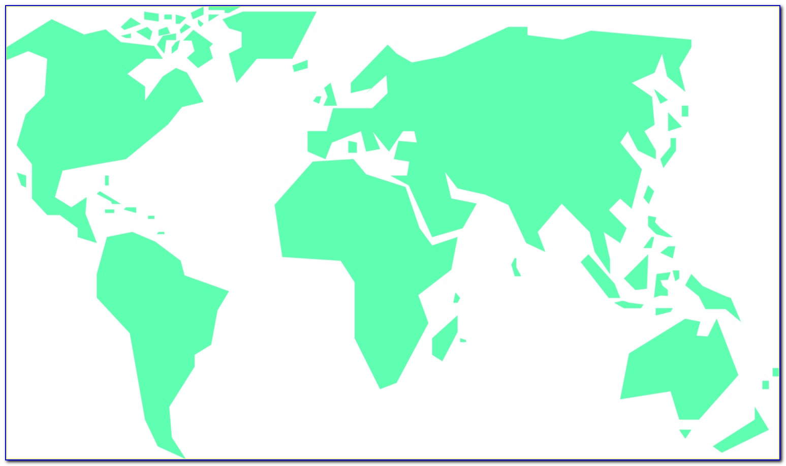 World Map Outline Vector Simple