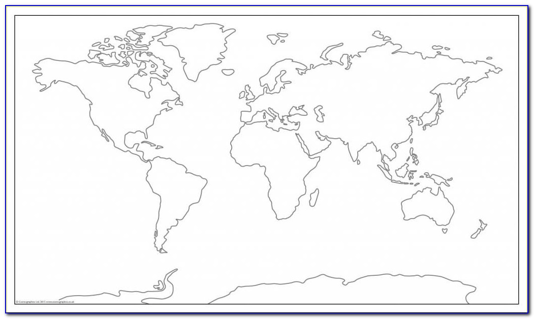 World Map Printable Pdf A4 Size
