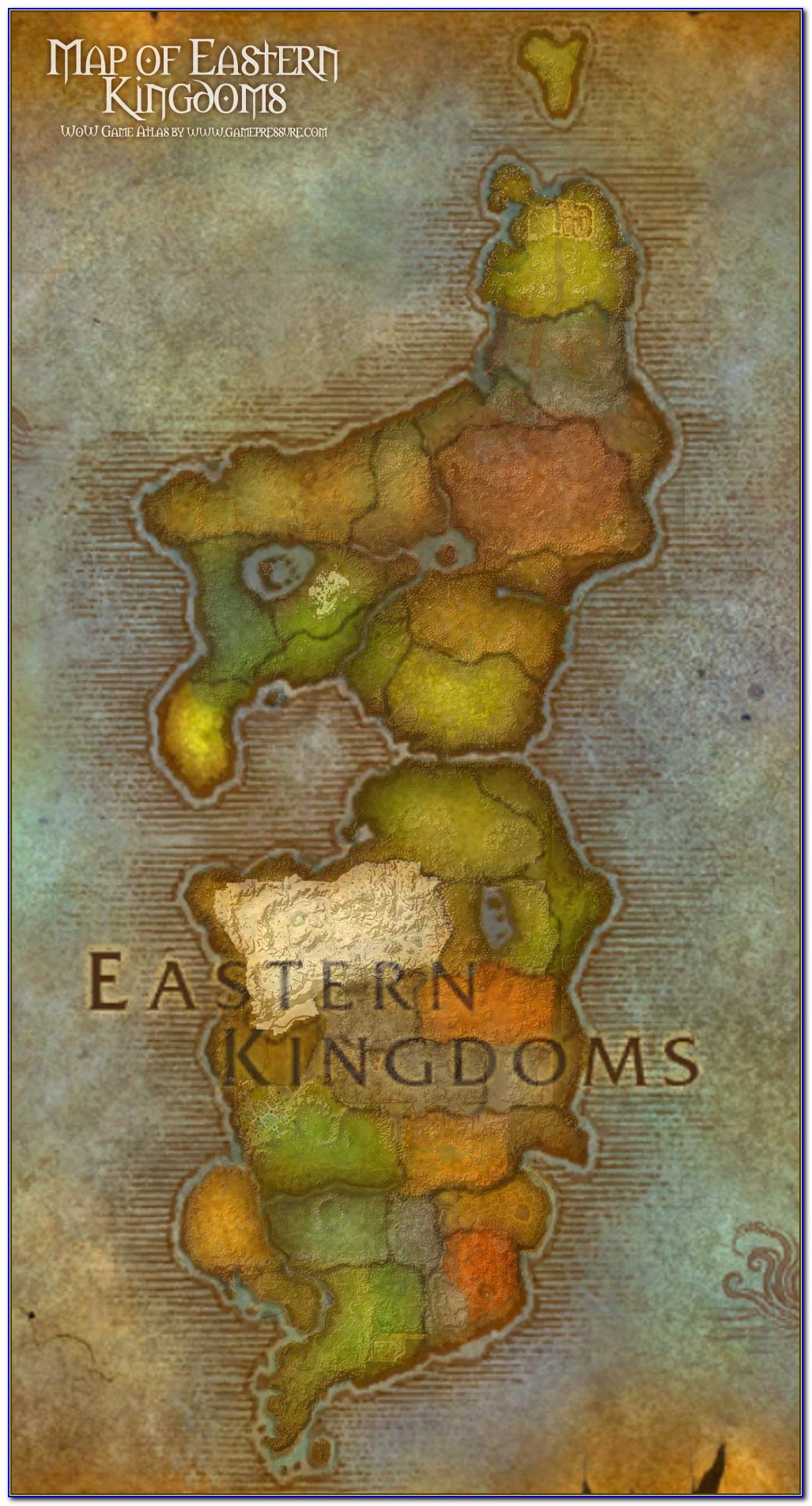 Wow Eastern Kingdoms Map