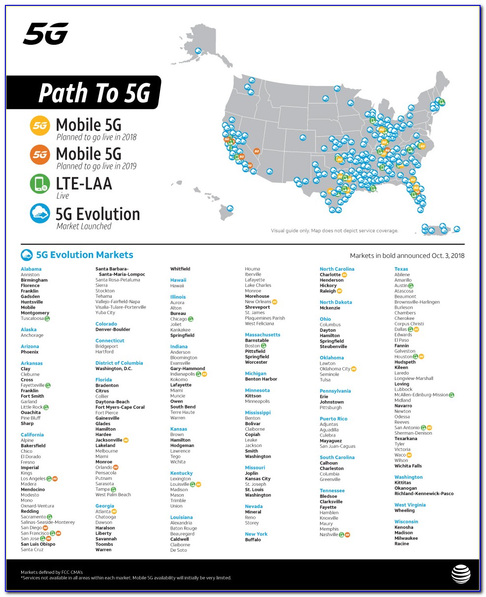 5g Network Coverage Map Usa
