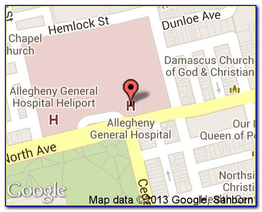 Allegheny General Hospital Map
