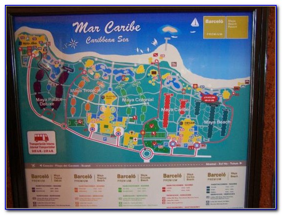 Barcelo Maya Tropical Map