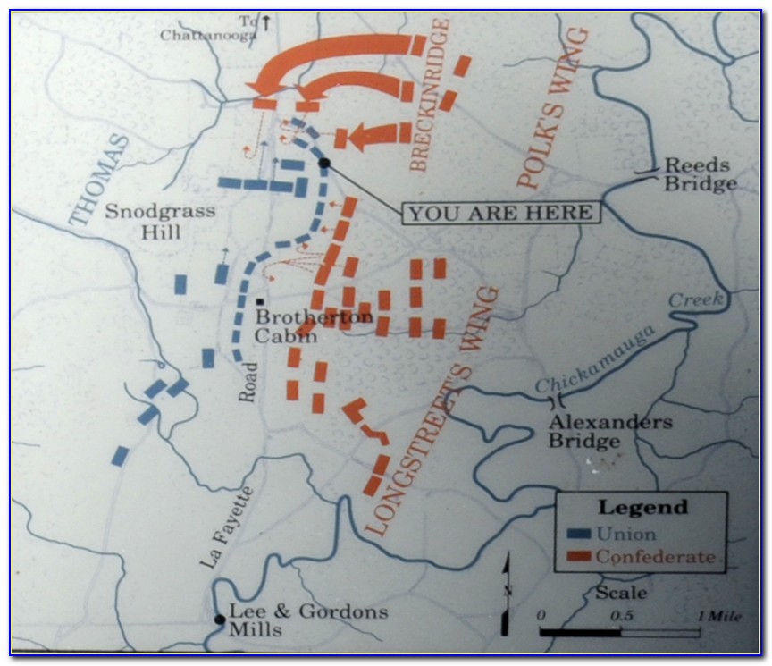 Battle Of Chickamauga Interactive Map