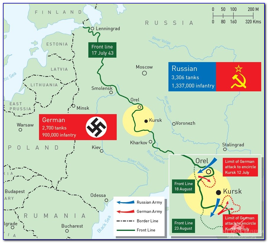 Battle Of Kursk Maps