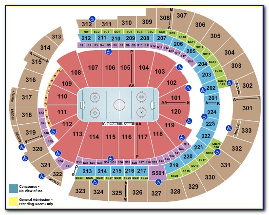 Bridgestone Arena Seating Plan