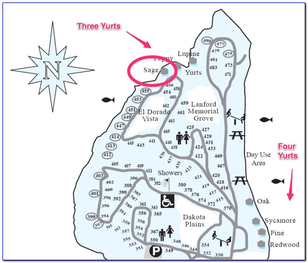 Cachuma Lake Campground Map