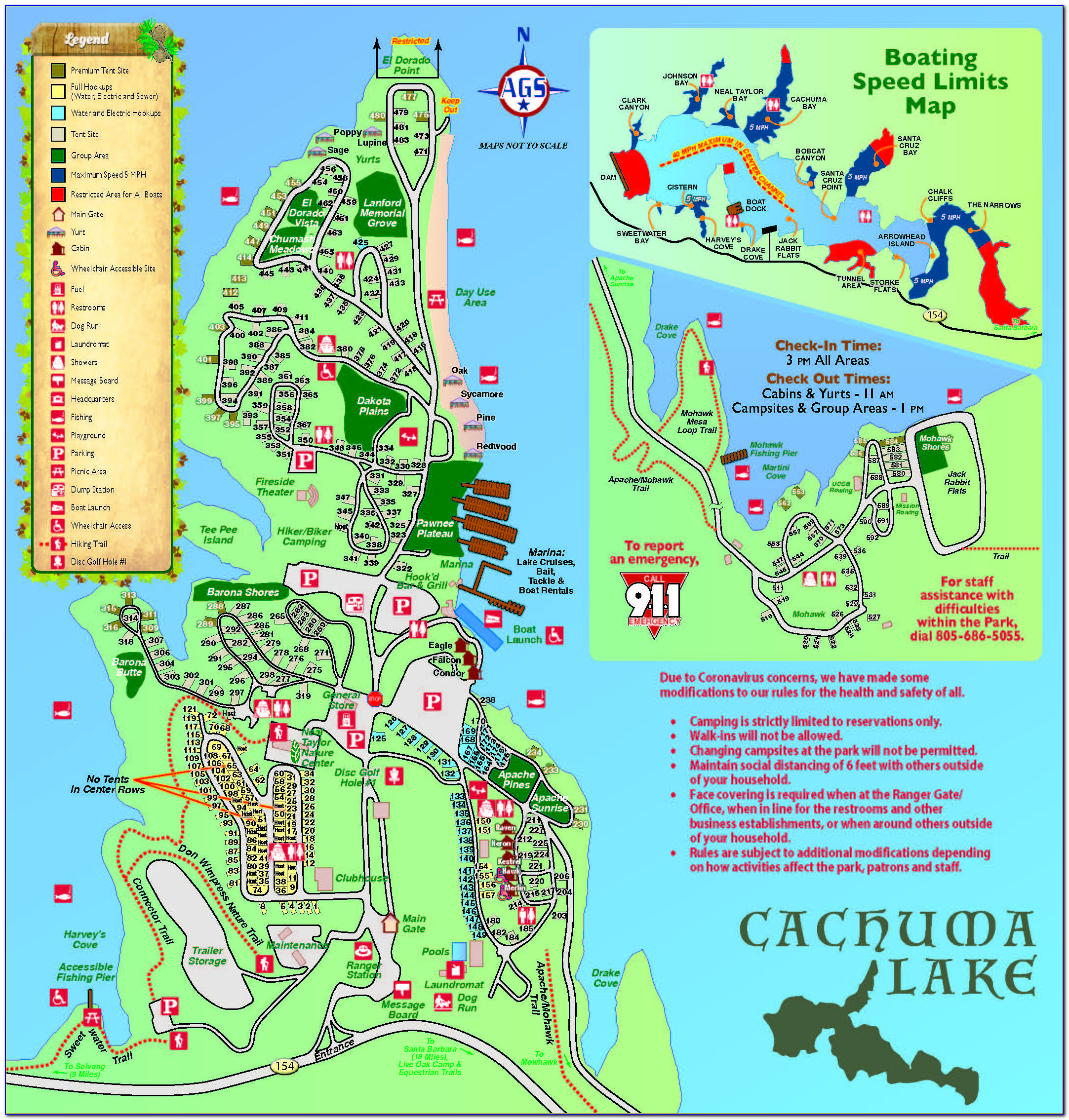 Cachuma Lake Rv Camping Map