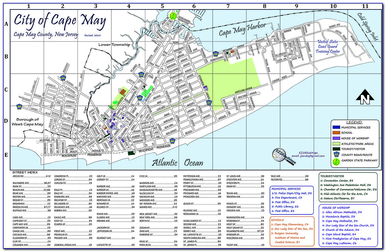 Cape May Map Of Hotels