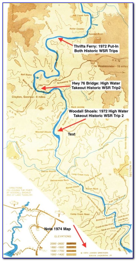 Chattooga River Map