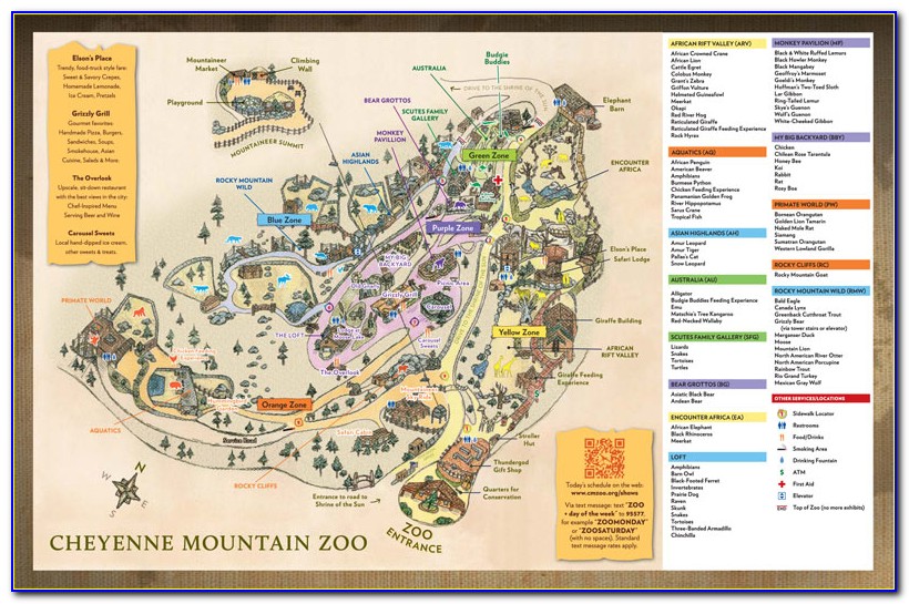 Cheyenne Mountain Zoo Map￼