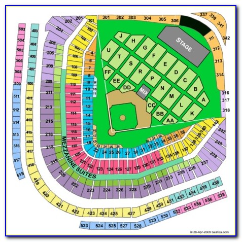 Chicago Cubs Seating Map