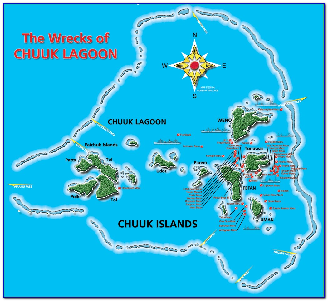 Chuuk Island Google Map