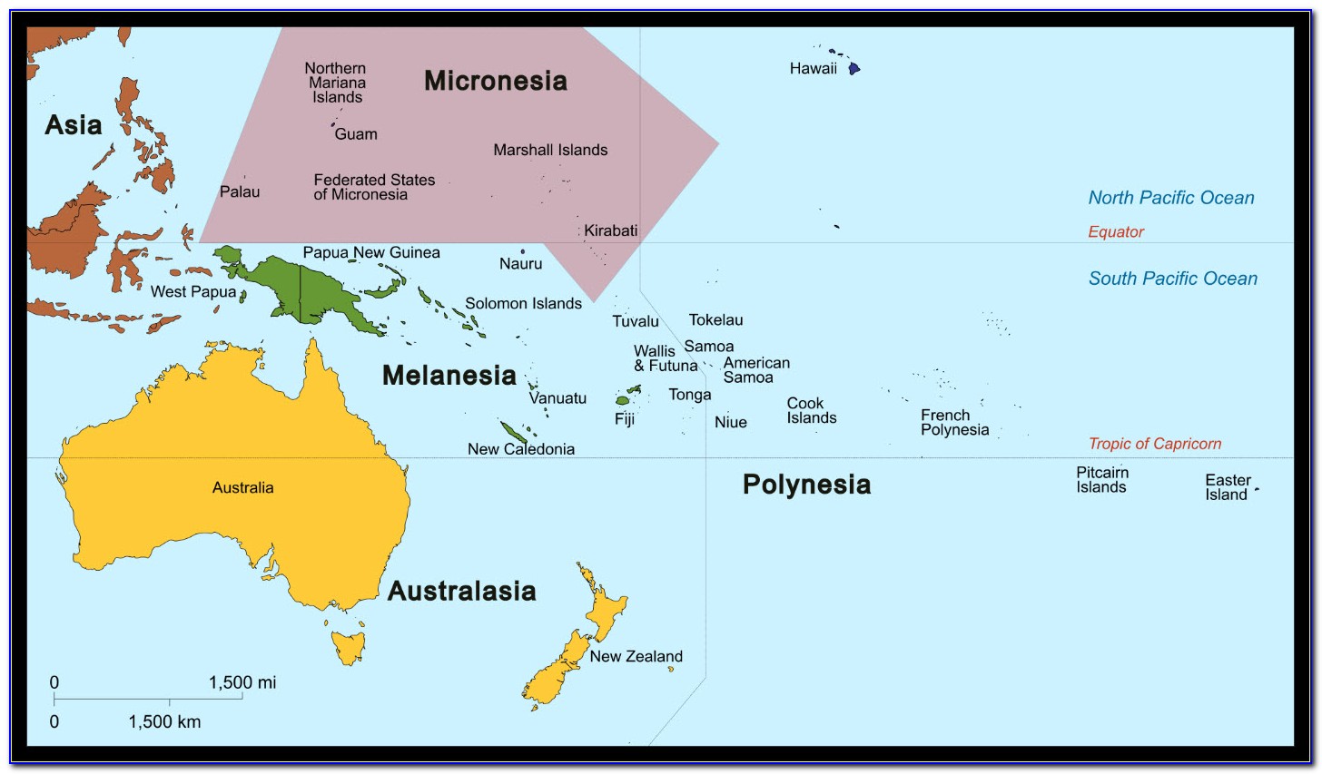 Chuuk Island Micronesia Map