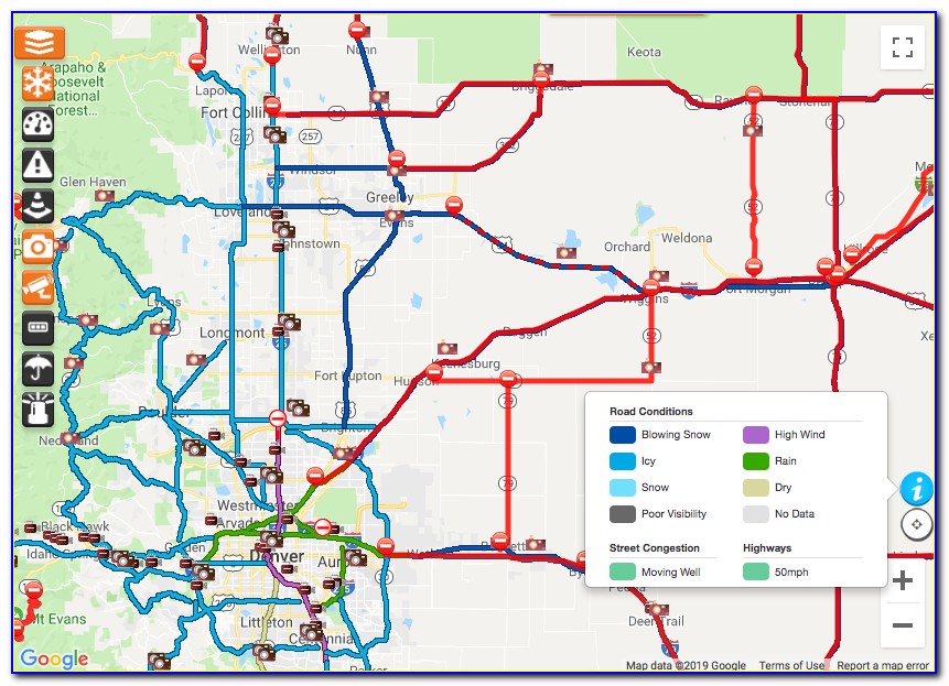 Colorado Fire Road Closures Map