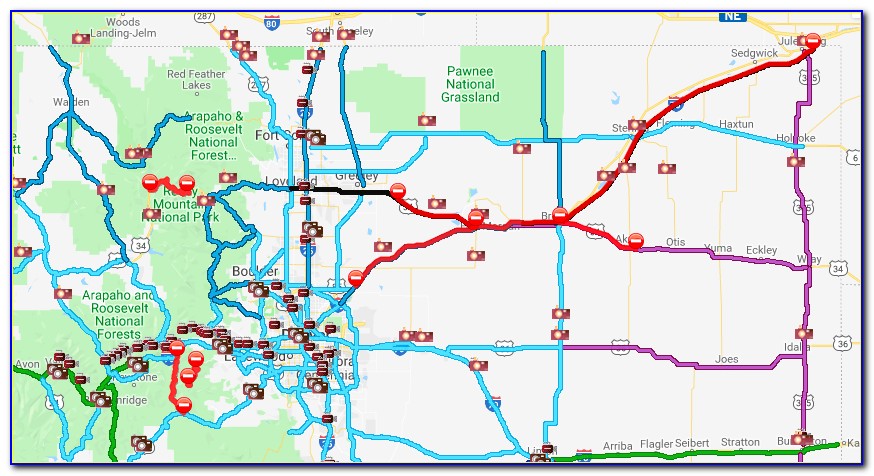 Colorado Road Closures Map