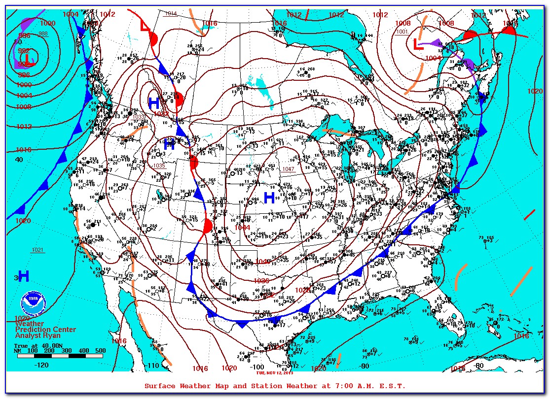Current Surface Map Forecast
