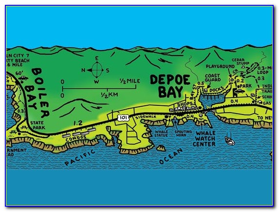 Depoe Bay Oregon Coast Map