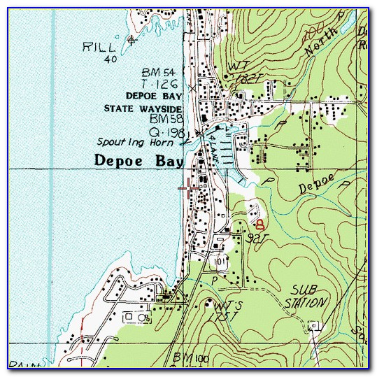 Depoe Bay Oregon Tsunami Map