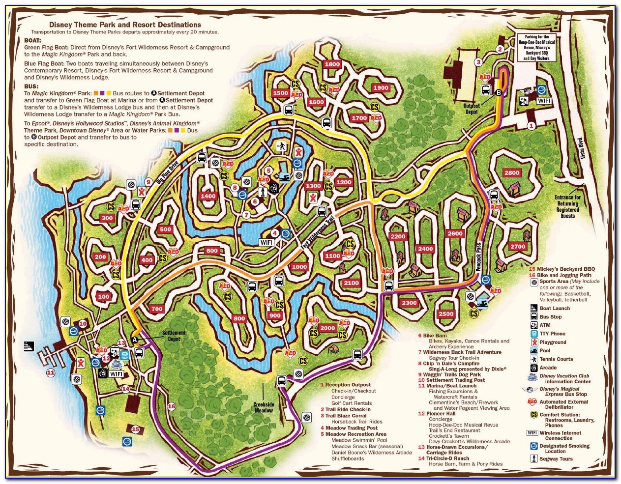 Disney Fort Wilderness Rv Park Map