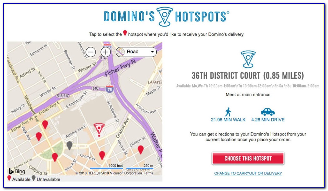 Domino's Pizza Google Maps