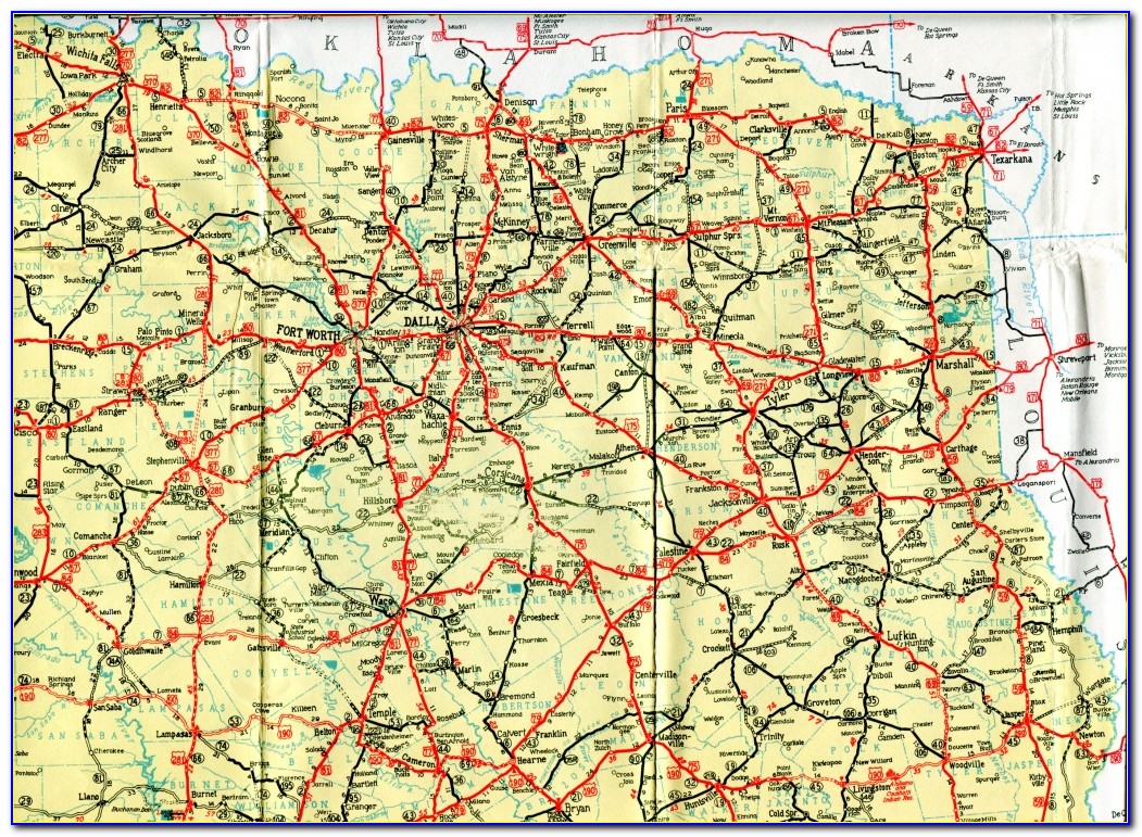 Driving Map Of Texas Hill Country