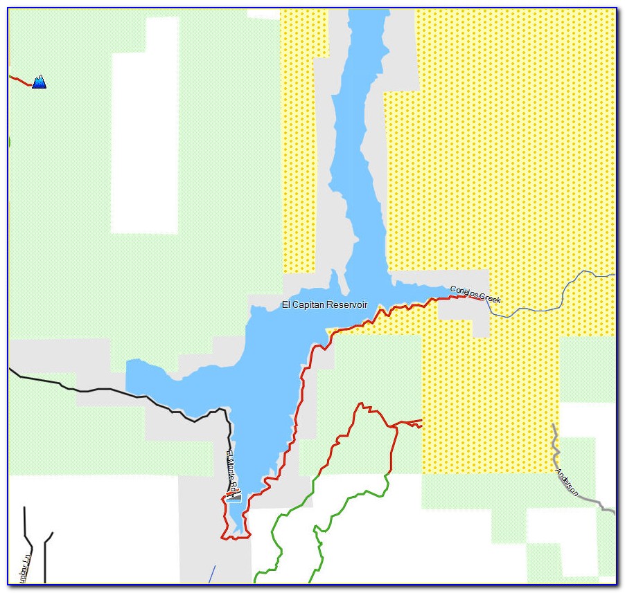 El Capitan Sb Camping Map