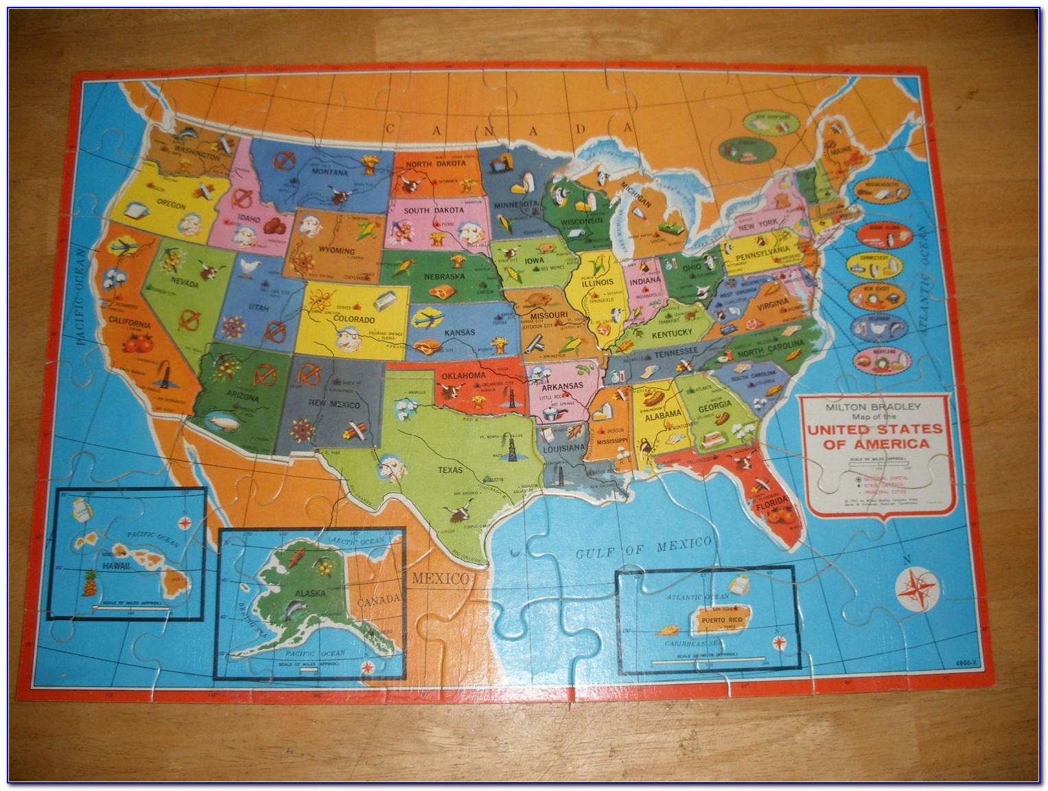 Etsy Wooden Usa Map Puzzle