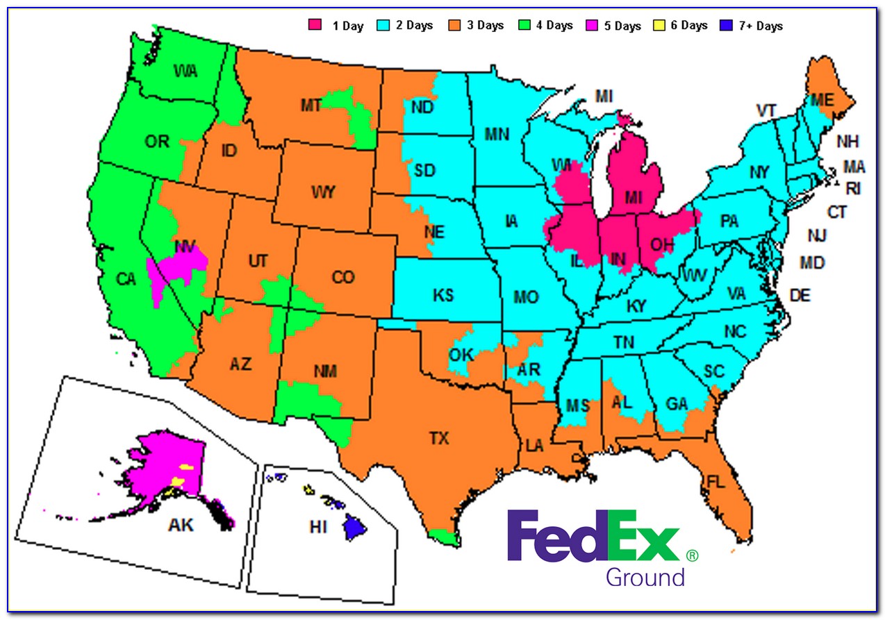 Fedex Freight Box Map