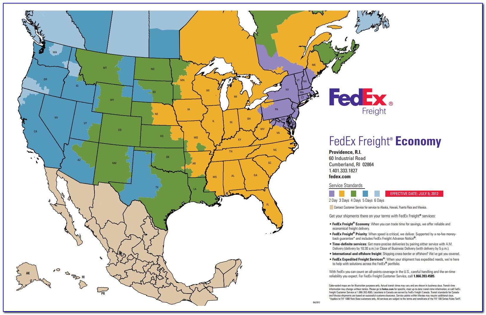 Fedex Freight Zone Map