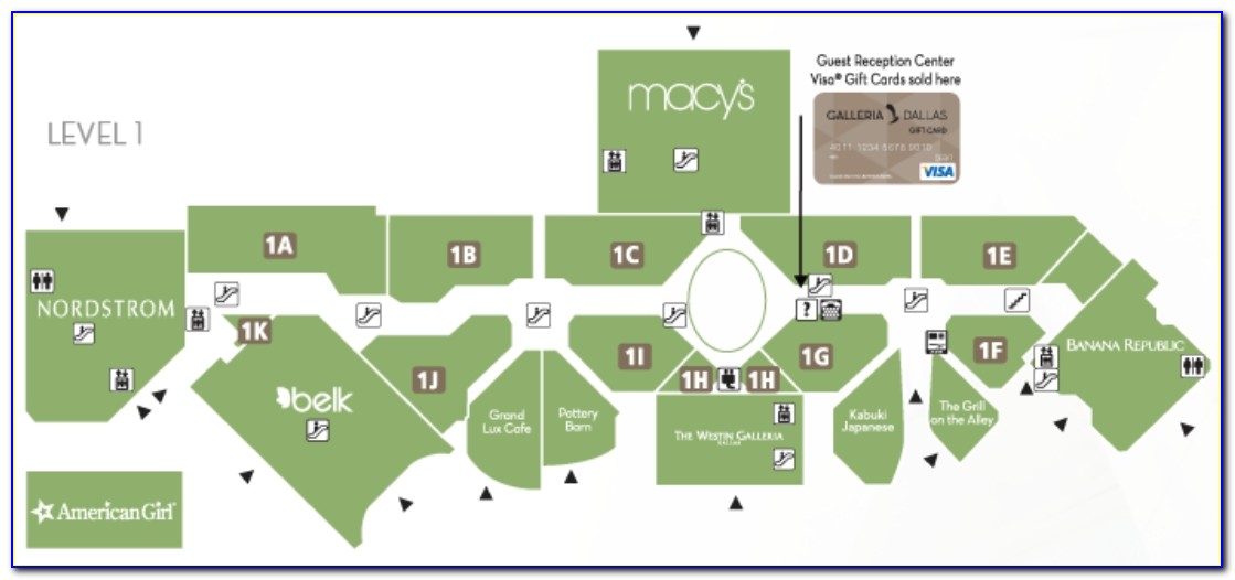 Galleria Mall Dallas Map
