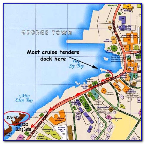Grand Cayman Cruise Ship Port Map