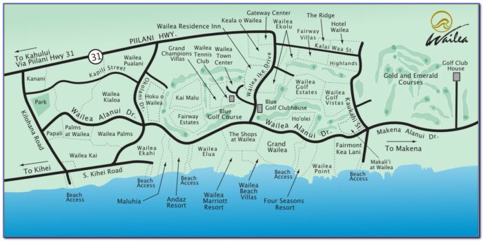 Grand Wailea Map Of Property