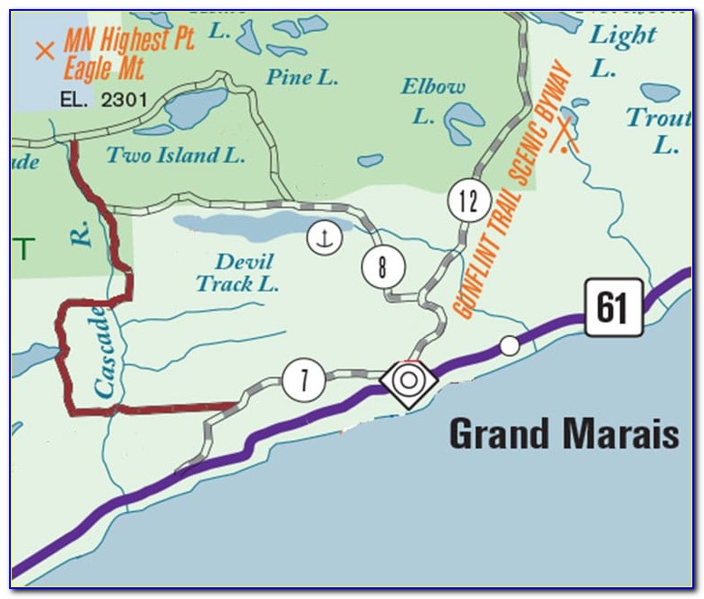 Gunflint Trail Bwca Map