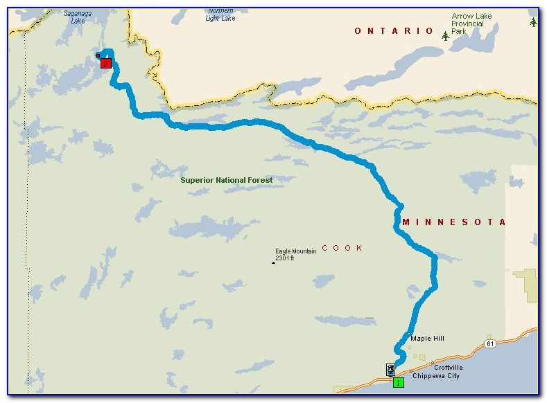 Gunflint Trail Outfitters Map