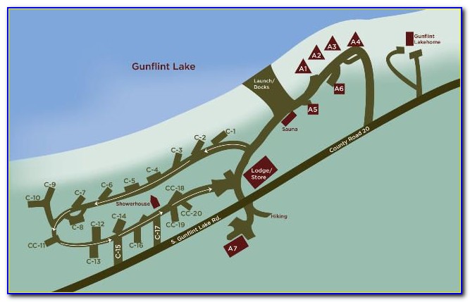 Gunflint Trail Snowmobile Map