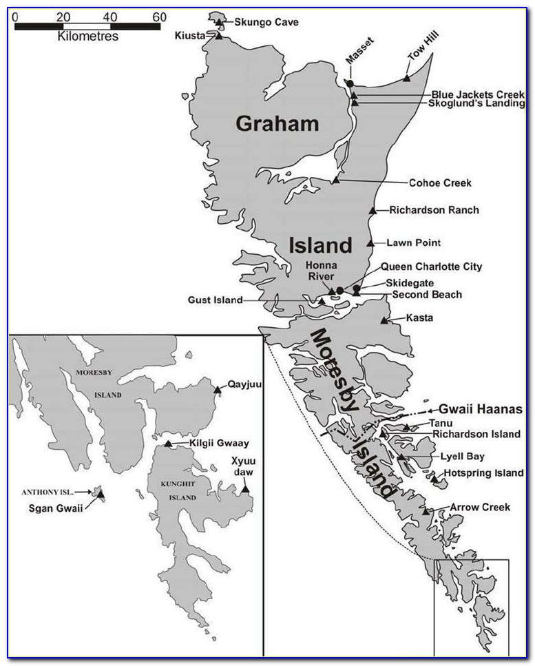 Haida Gwaii Ferry Map