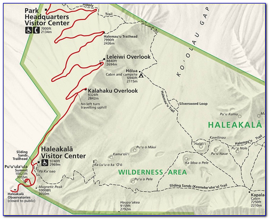 Haleakala Hikes Trail Maps