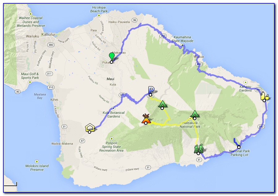 Haleakala Skyline Trail Map