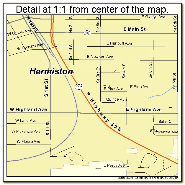 Hermiston Or Map