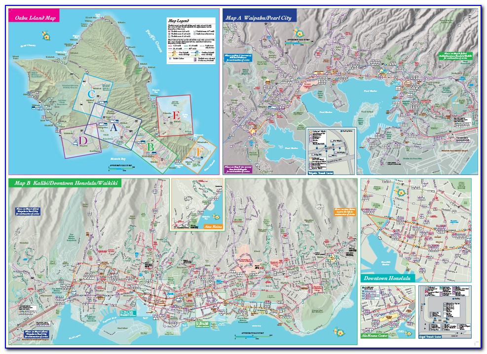 Honolulu Bus Route 13 Map