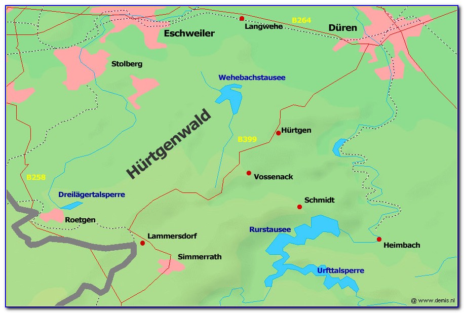 Hurtgen Forest Battle Map