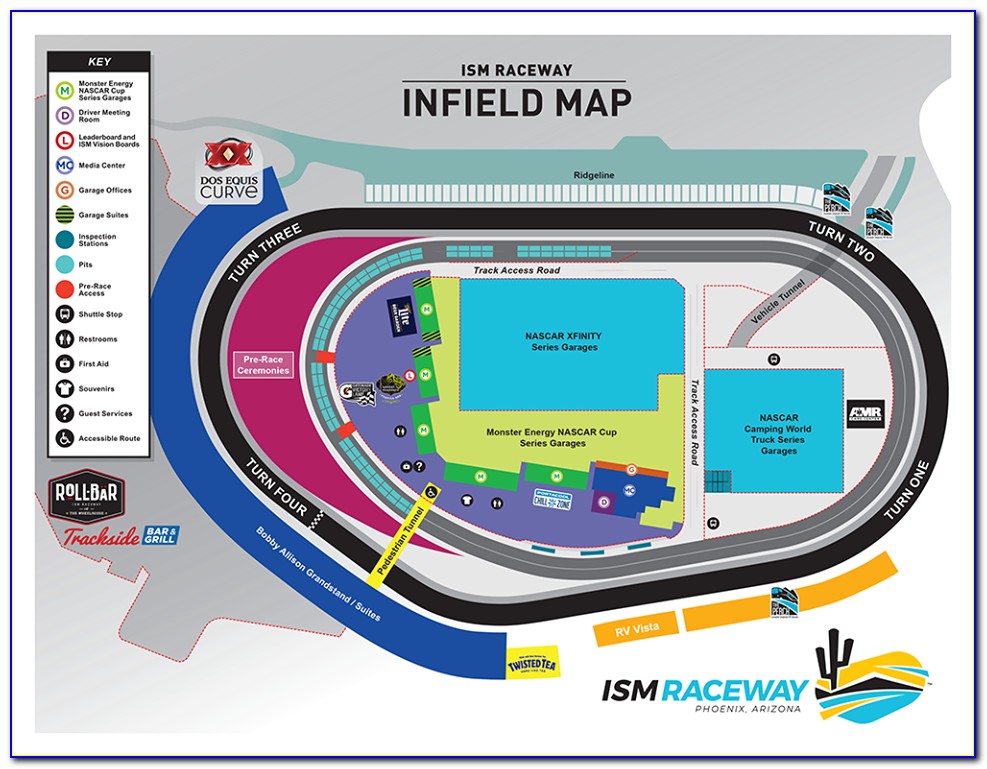 Ism Raceway Map
