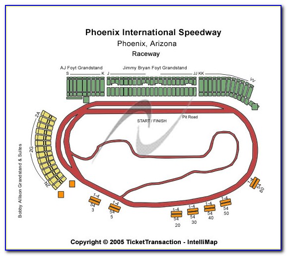 Ism Raceway Seating Map