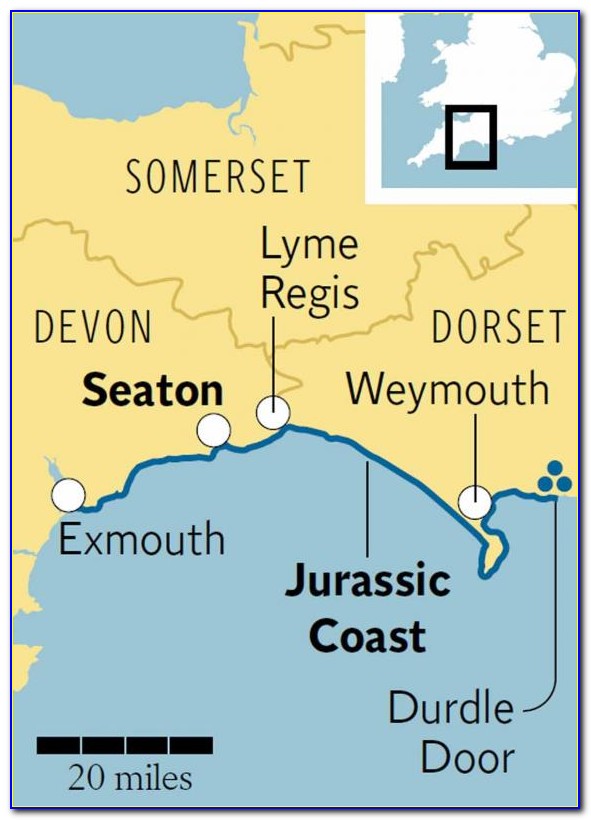 Jurassic Coast Drive Map