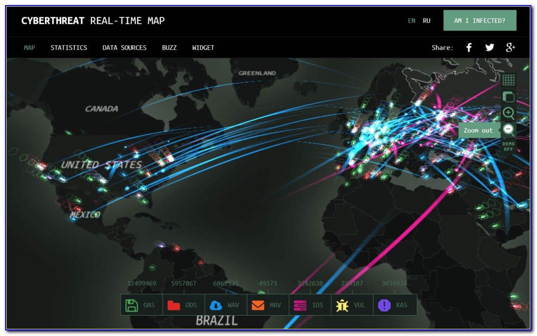 Kaspersky Attack Map Live