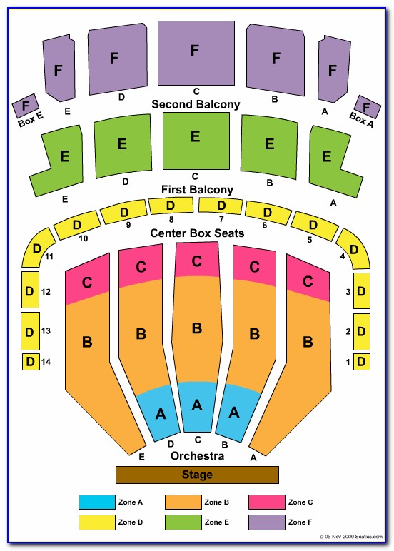 Keller Auditorium Seating Chart Seat Numbers